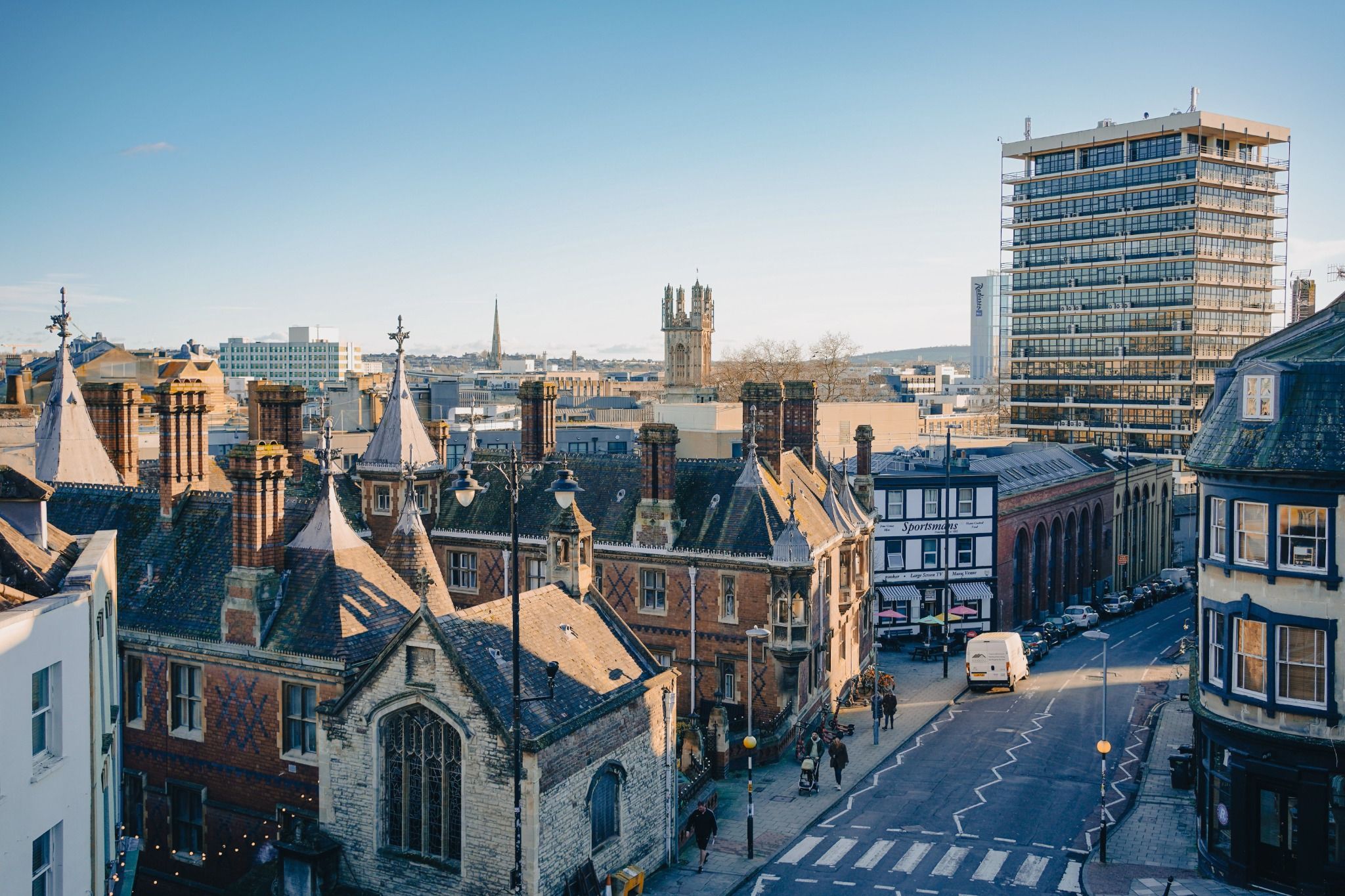 View across the city of Bradford